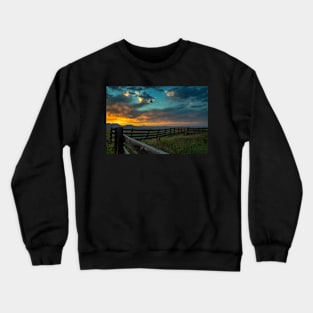 Sunset View East of the Flatiron Mountains Crewneck Sweatshirt